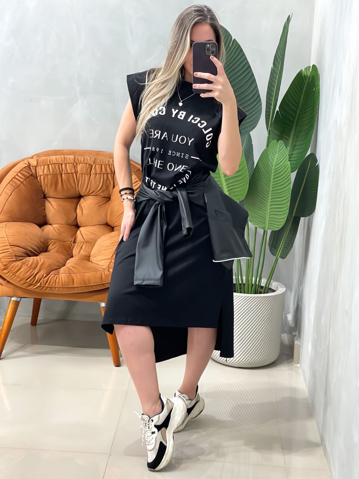 Vestido Camisão Midi Regata Colcci Ref. 1011