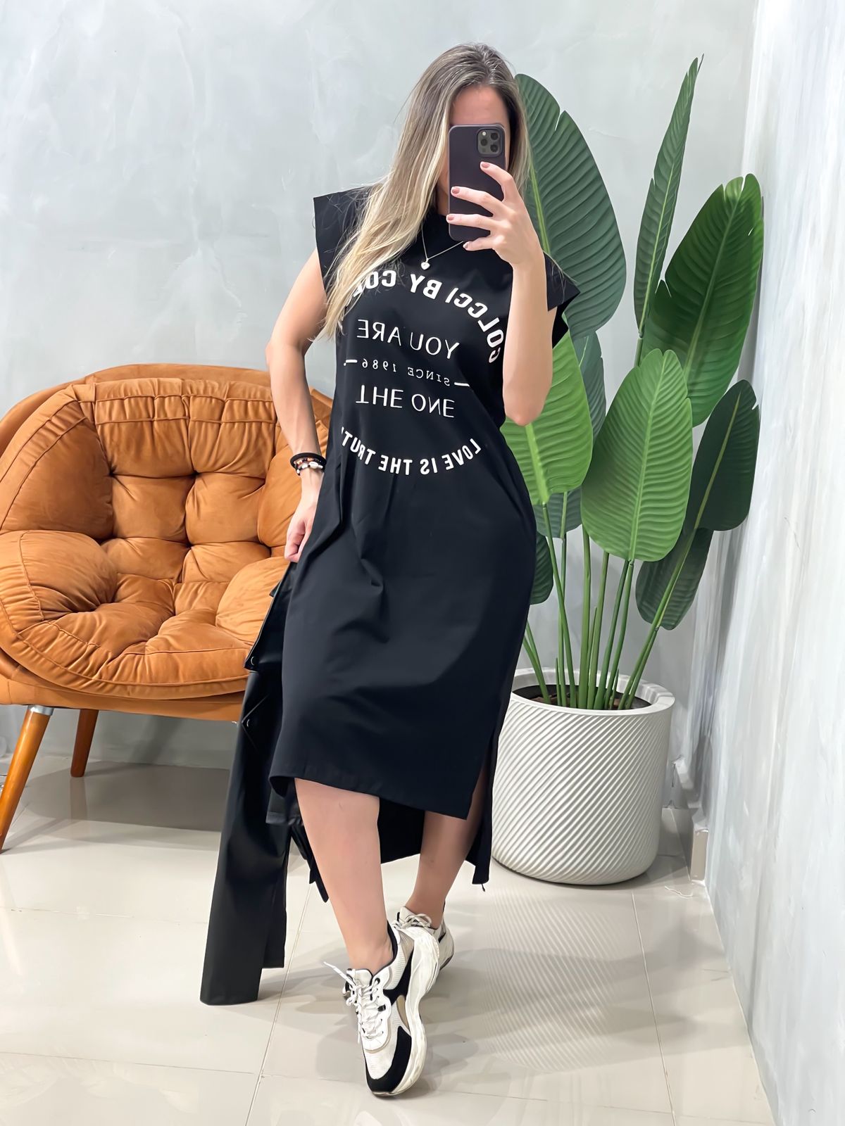 Vestido Camisão Midi Regata Colcci Ref. 1011