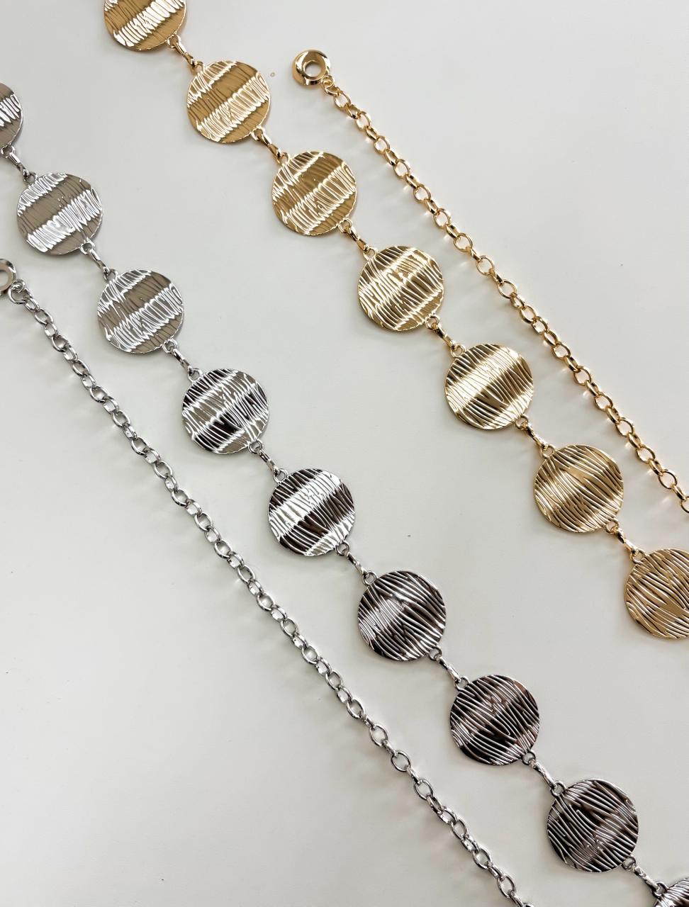 Cinto Corrente Medalha com Textura Ref. 1167